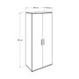Hanah Home Armario Blanco con Estantes